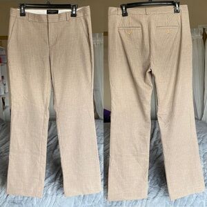 Banana Republic Khaki Striped dress slacks